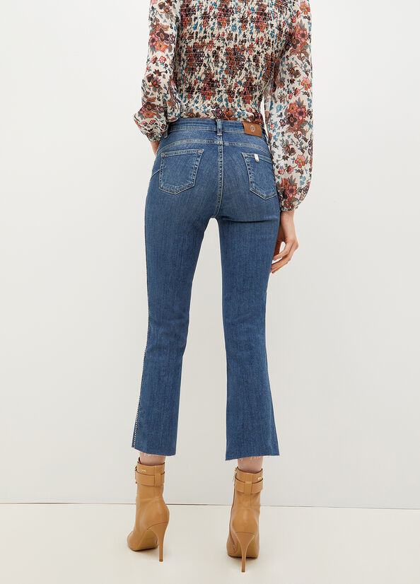 Jeans Skinny Liu Jo cut With Visible Buttons Mujer Azules | ASG-016842