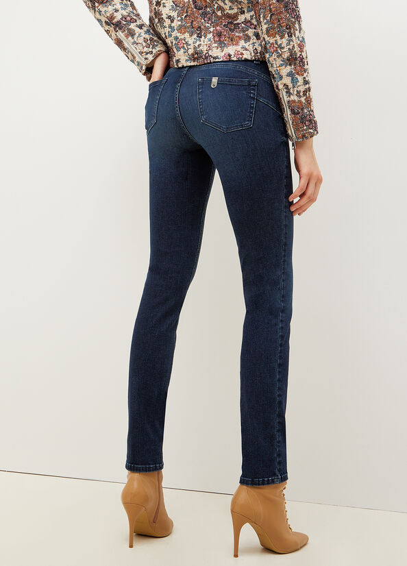 Jeans Slim Liu Jo Bottom Up Mujer Azules | FAI-035627