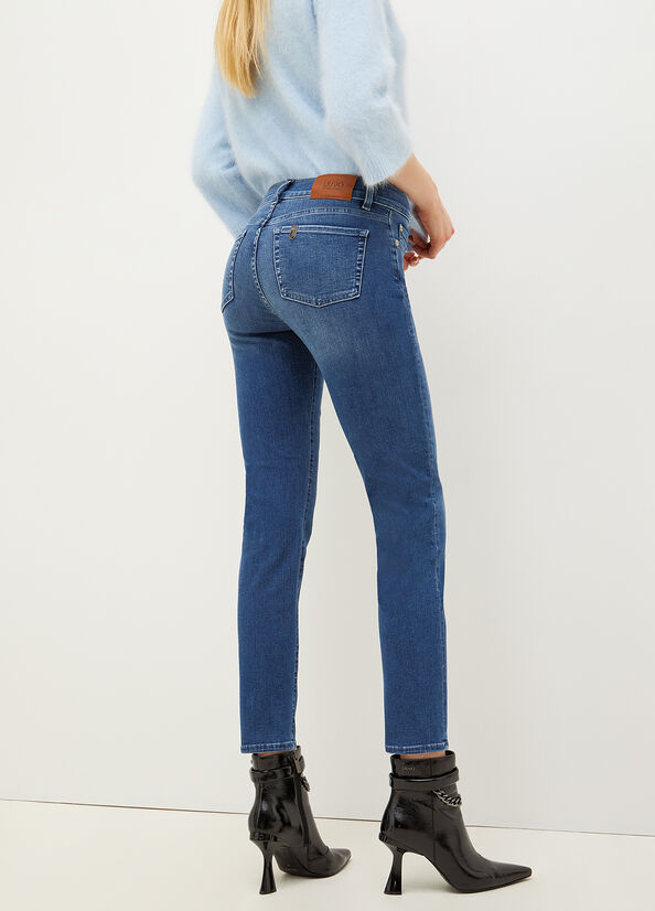 Jeans Slim Liu Jo Denim Authentic Mujer Azules | KLW-468105