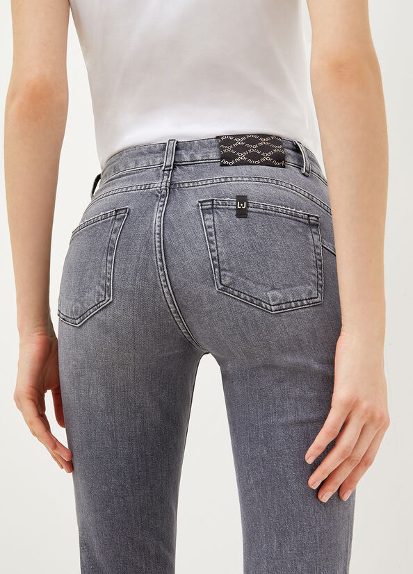 Jeans Slim Liu Jo Eco-Friendly Mujer Gris | HZA-294176