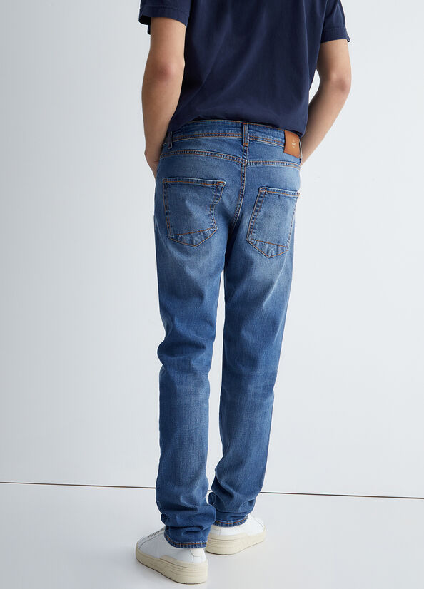 Jeans Slim Liu Jo Regular Hombre Azules | ZKW-172954