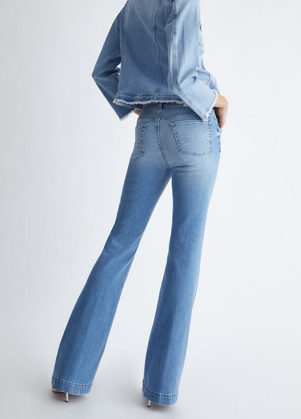 Jeans Straight Liu Jo Authentic Denim Mujer Azules Claro | EVL-132546