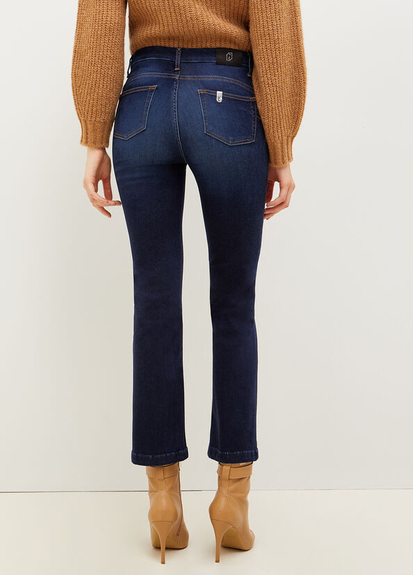 Jeans Straight Liu Jo Bottom Up Mujer Azules | LMA-624975