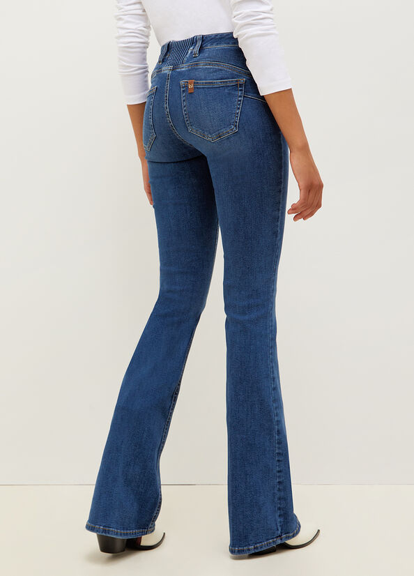 Jeans Straight Liu Jo Eco-Friendly Mujer Azules | JEP-012487