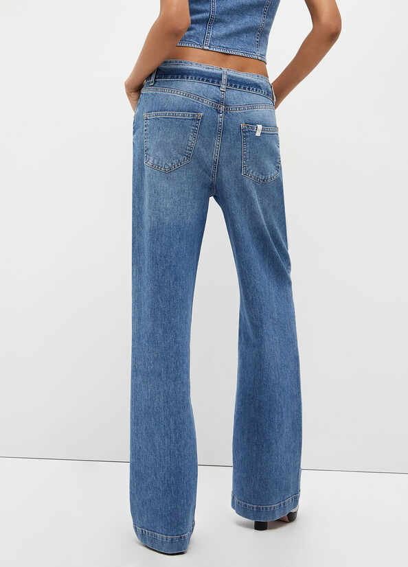 Jeans Straight Liu Jo Eco-Friendly Mujer Azules | LFD-869745