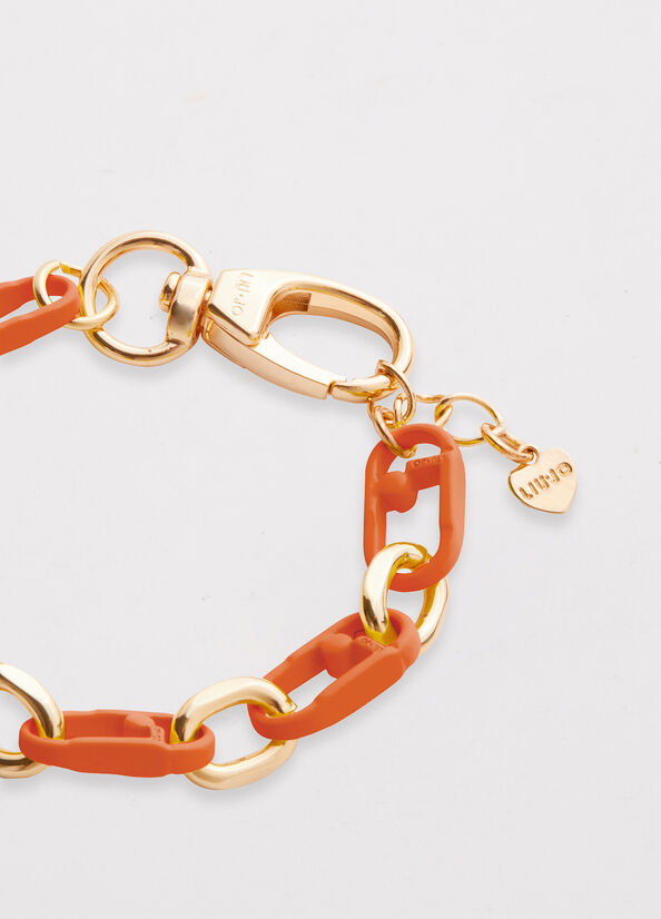 Joyería Liu Jo Monogram Bracelet Mujer Naranjas | MYS-689145