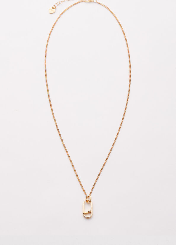 Joyería Liu Jo Monogram Charm Necklace Mujer Doradas | WVR-946023