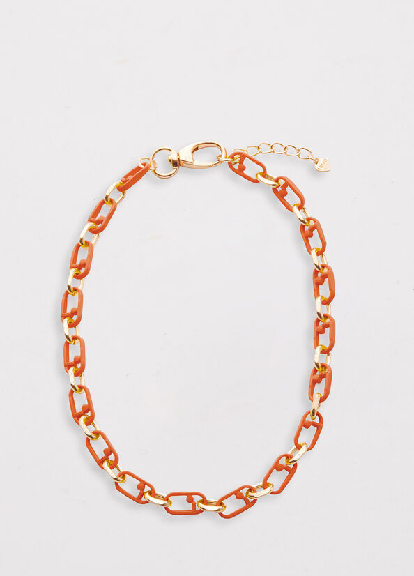 Joyería Liu Jo Monogram Necklace Mujer Naranjas | DOT-897354