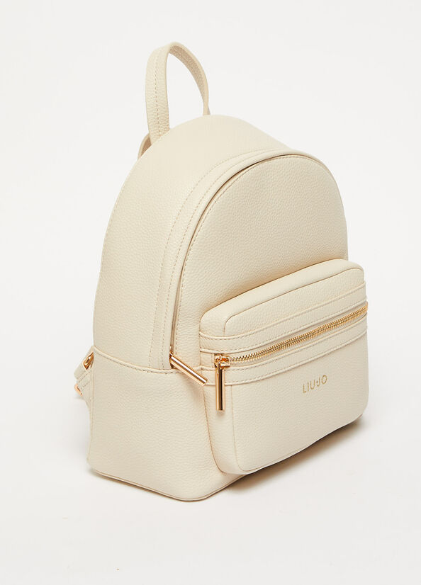 Mochilas Liu Jo With Logo Mujer Beige | BXT-126958