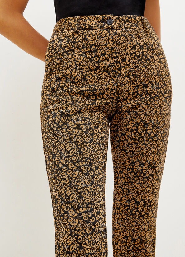 Pantalones Liu Jo Animal Print Chinos Mujer Metal | EIJ-942385