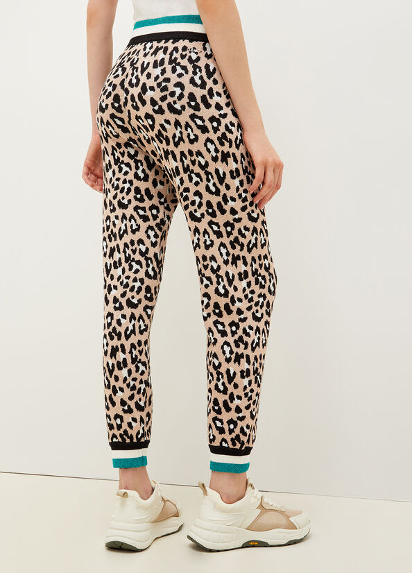 Pantalones Liu Jo Animal-Print Jogging Mujer Marrones | CWU-301827