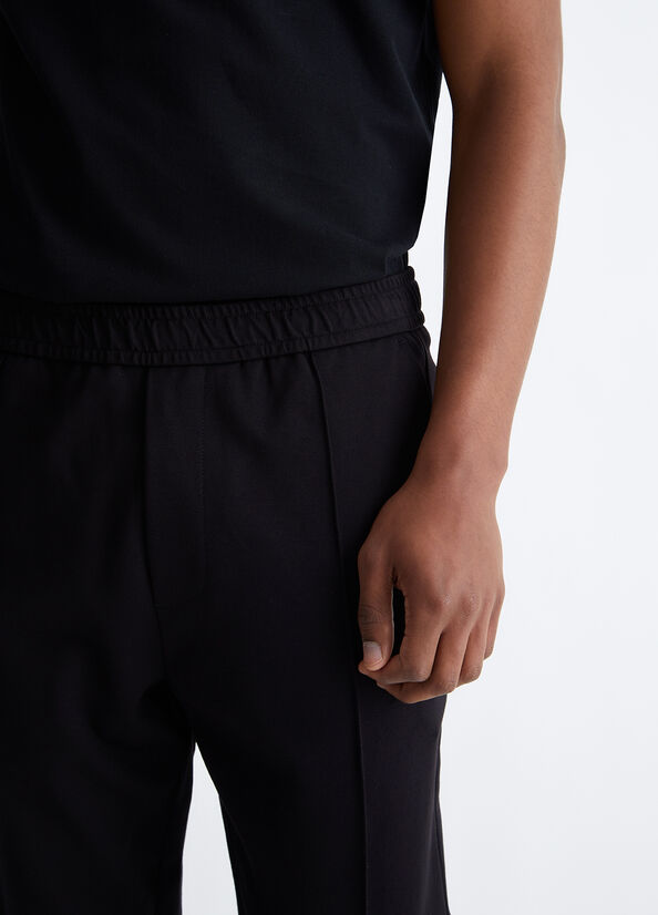 Pantalones Liu Jo Joggers Hombre Negras | XVQ-409513