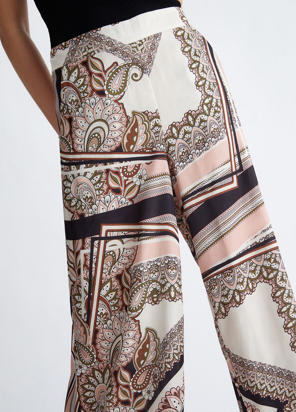 Pantalones Liu Jo Printed Palazzo Mujer Multicolor | IDF-197305