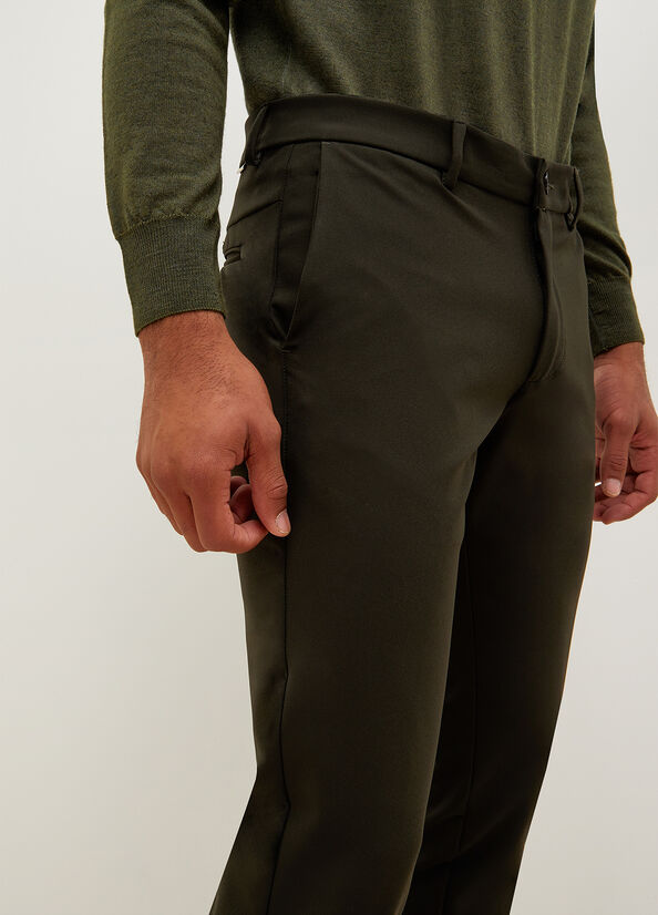 Pantalones Liu Jo Slim Fit Chinos Hombre Verde | GML-912845