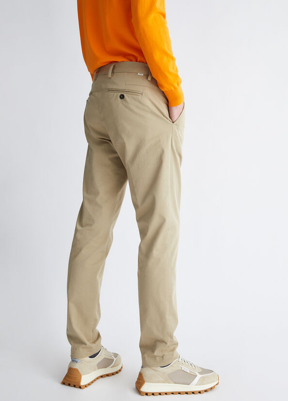 Pantalones Liu Jo Slim Fit Hombre Beige | OGH-506728