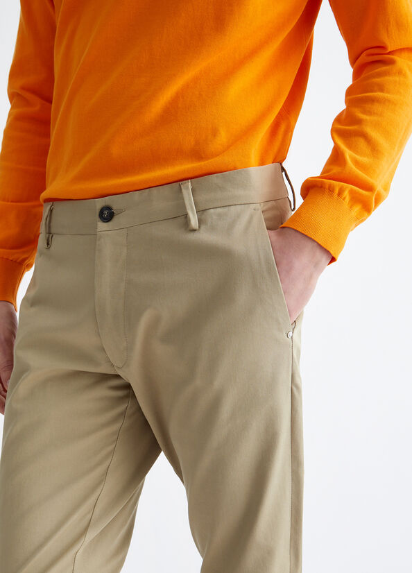 Pantalones Liu Jo Slim Fit Hombre Beige | OGH-506728