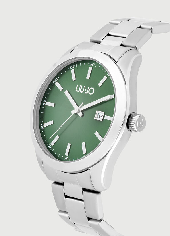 Relojes Liu Jo Steel Hombre Plateadas Verde | ECM-850146