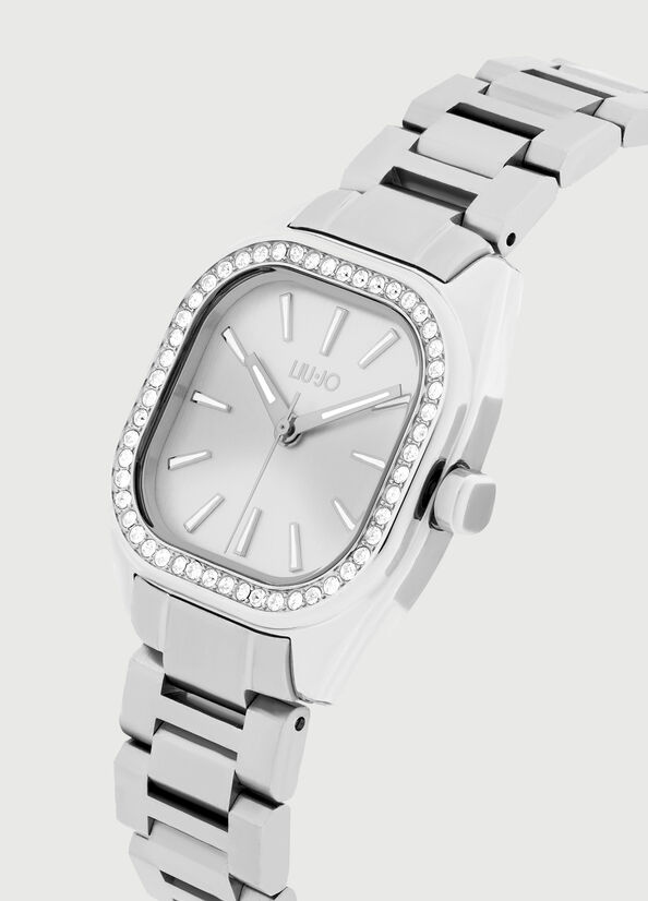 Relojes Liu Jo Steel With Diamantés Mujer Plateadas | OBW-740586