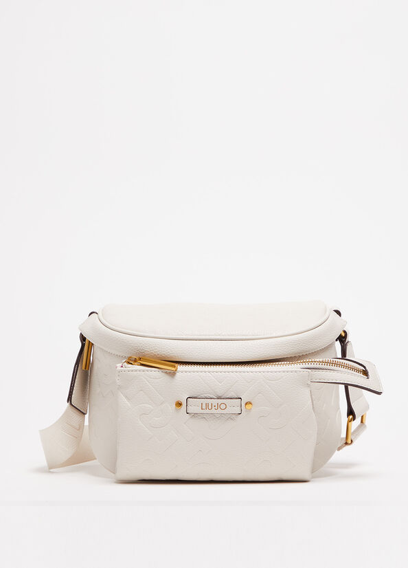 Riñonera Liu Jo Pouch With Logo Mujer Beige | RIF-917346