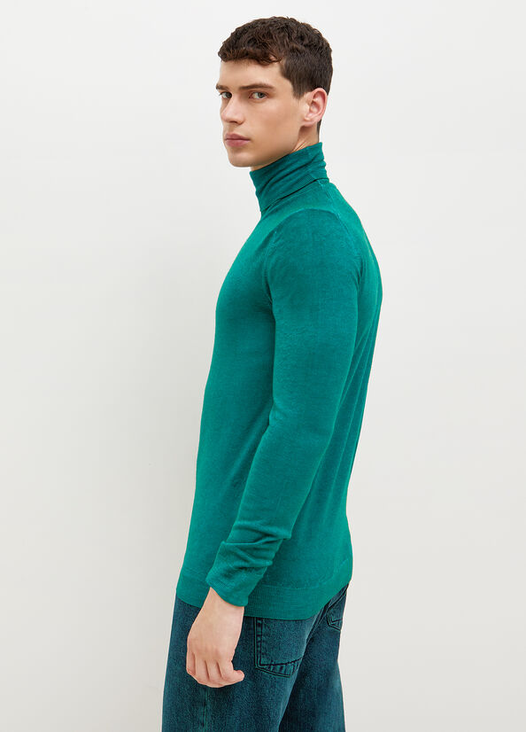 Suéteres Liu Jo Pure Turtleneck Hombre Verde | NQK-358290