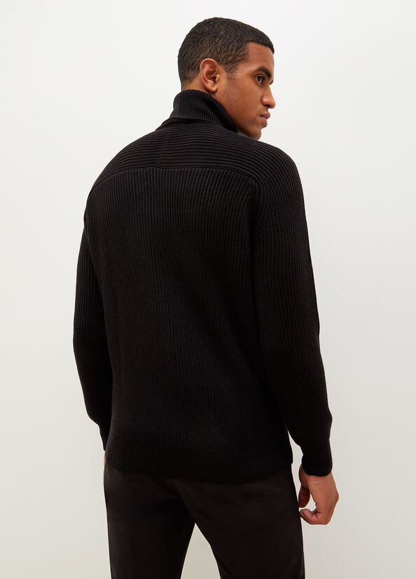 Suéteres Liu Jo Woollen Turtleneck Hombre Negras | CFB-291768