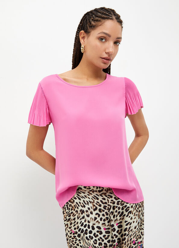 Tops Liu Jo Georgette Mujer Moradas | RPG-593016