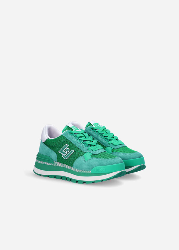 Zapatillas Liu Jo Brighty Mesh Mujer Verde | HER-679435