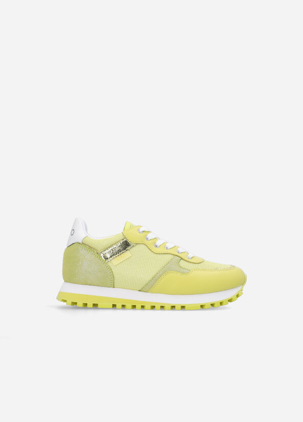 Zapatillas Liu Jo Brighty Mesh Mujer Verde Claro | VDY-456308