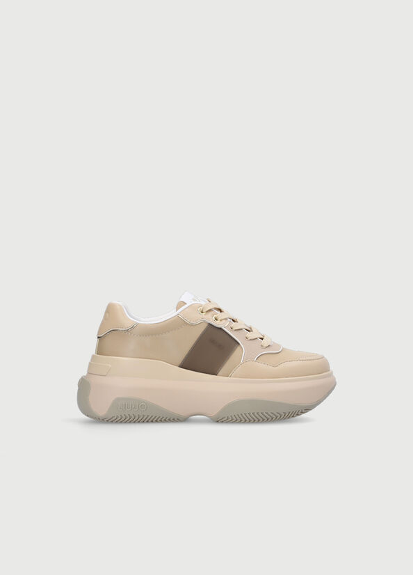 Zapatillas Liu Jo Fornido Mujer Beige | BZW-435026