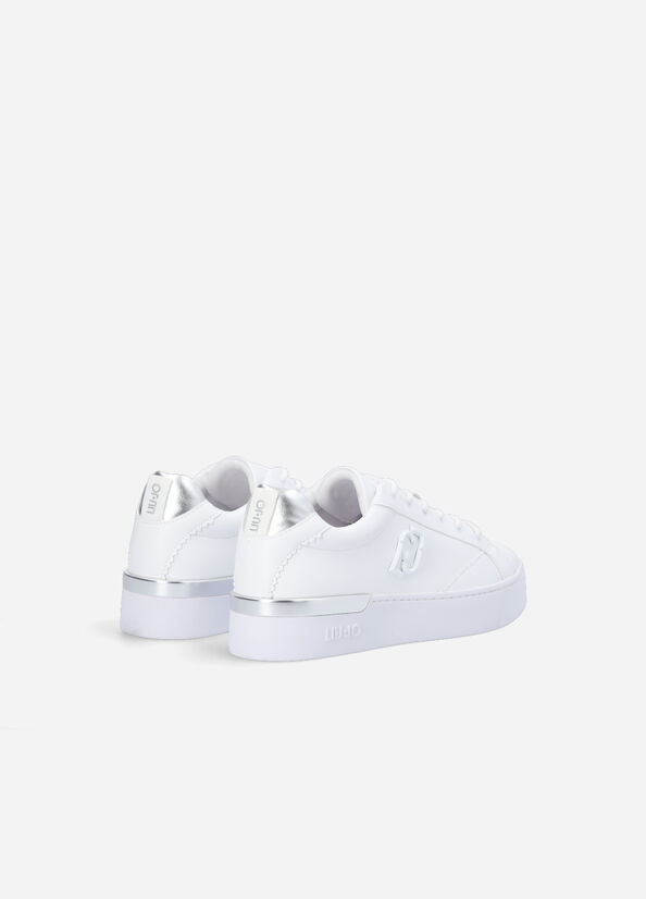 Zapatillas Liu Jo White With Logo Mujer Blancas | ODX-601928