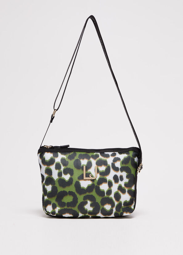 Bolsos Cruzados Liu Jo Animal-Print Mujer Verde | CRD-250968