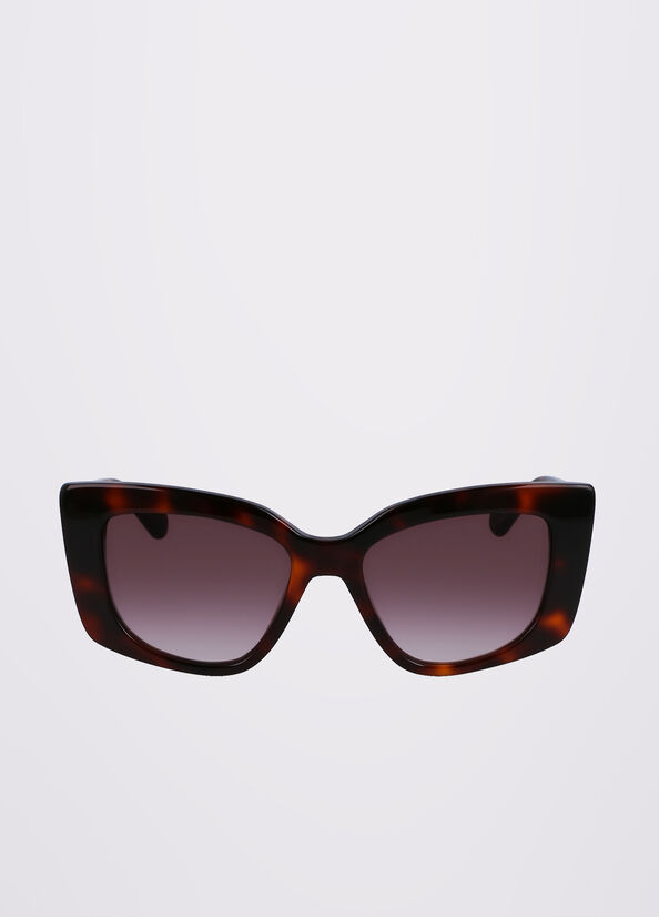 Gafas de Sol Liu Jo Rectangular Mujer Negras | YXS-794853