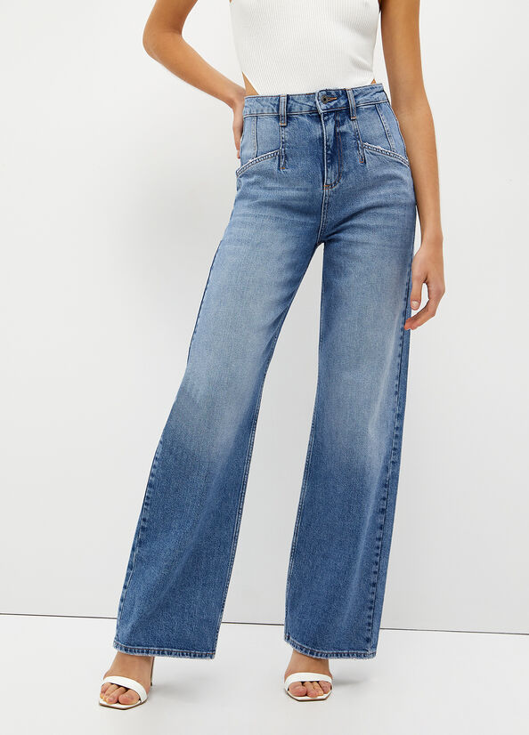 Jeans Straight Liu Jo Eco-Friendly Mujer Azules | CXY-854620