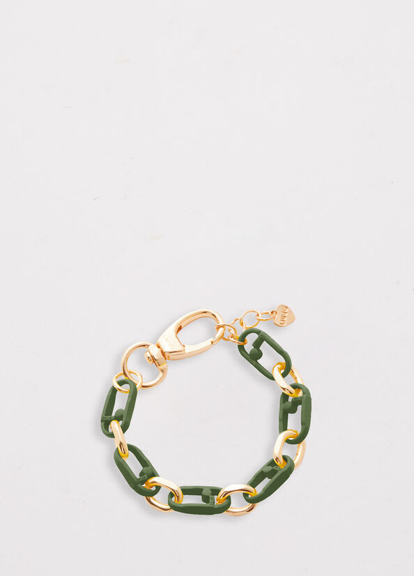 Joyería Liu Jo Monogram Bracelet Mujer Verde | DZK-926018