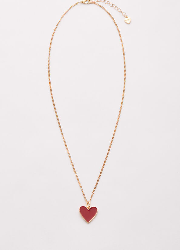 Joyería Liu Jo Necklace With Heart Mujer Rojas | KWH-679834