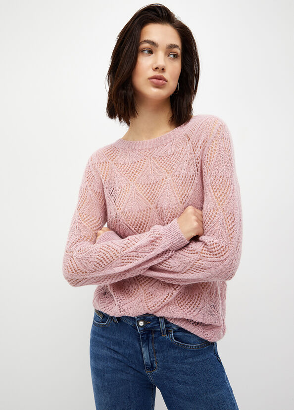 Suéteres Liu Jo Alpaca Blend Mujer Rosas | TNF-716802