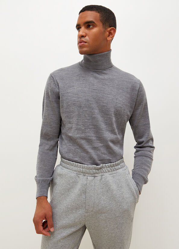 Suéteres Liu Jo Virgin Turtleneck Hombre Gris | WAO-402851