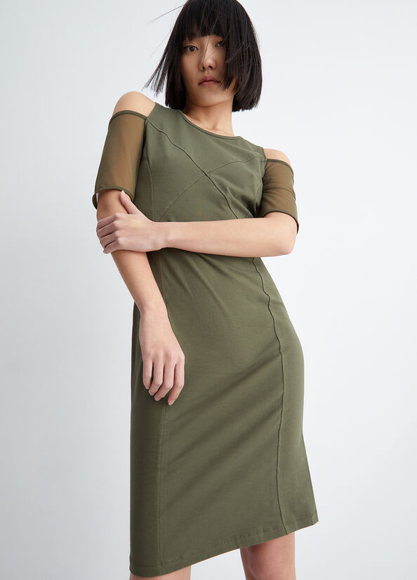 Vestido Liu Jo Eco-Friendly Casuales Mujer Verde Oliva | ZJV-024758