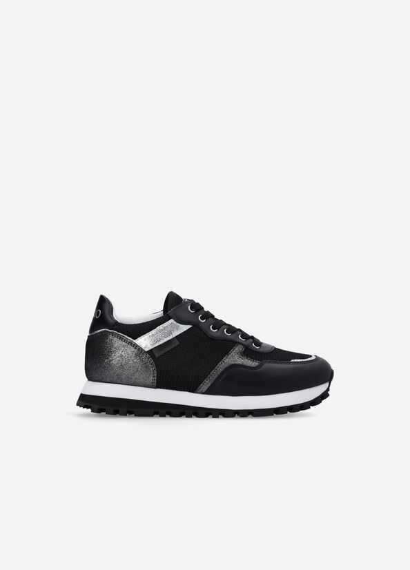 Zapatillas Liu Jo Brighty Mesh Mujer Negras | BYJ-390178